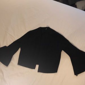 Black formal sweater with bell sleeves